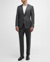 CANALI MEN'S 150S LUXURY TWILL TONAL CHECK SUIT