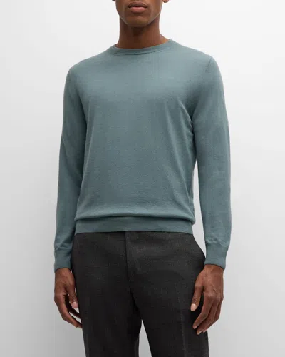 Canali Men's 90th Anniversary Cashmere Brianza Sweater In Light Green