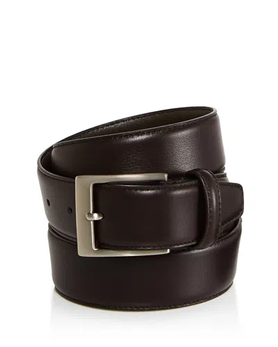 Canali Men's Basic Smooth Leather Belt In Brown