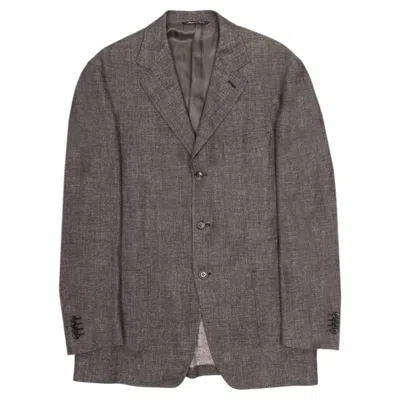 Pre-owned Canali Men's Blazer L In Gray