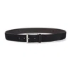 Canali Men Blue Solid Formal Belt In Black
