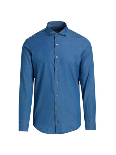 Canali Men's Chambrey Sport Shirt In Blue