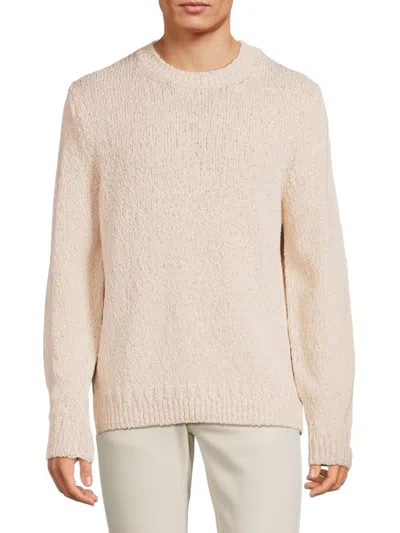 Canali Crew-neck Cotton Jumper In White