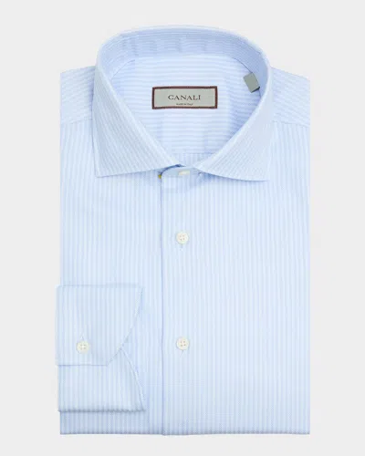 Canali Men's Fine Stripe Cotton Dress Shirt In Multi
