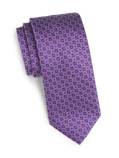 Canali Men's Floral Silk Tie In Pattern