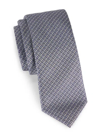 Canali Men's Geometric Silk Tie In Blue