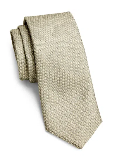 Canali Men's Geometric Silk Tie In Gold