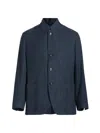 Canali Men's Hybrid 4-button Patch Jacket In Blue