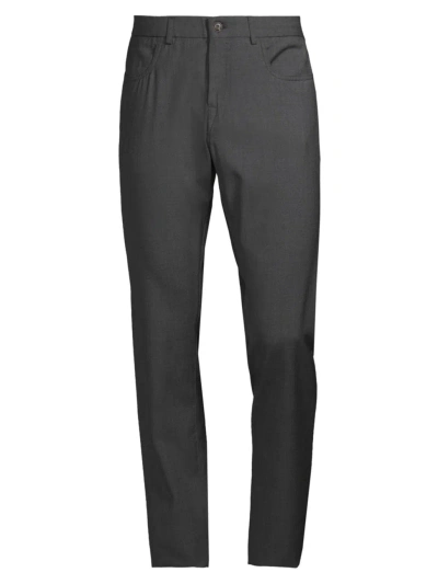 Canali Men's Impeccable Wool Trousers In Dark Grey