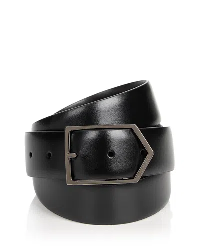 Canali Men's Leather Belt In Yellow