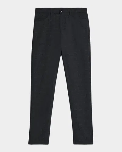 Canali Men's Melange Wool Straight Fit Five-pocket Pants In Gray