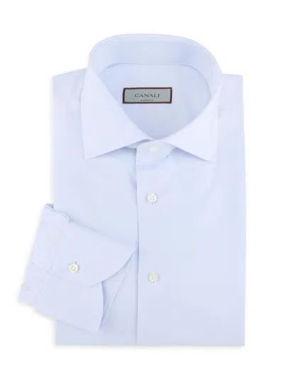 Canali Men's Modern Fit Cotton Dress Shirt In Blue