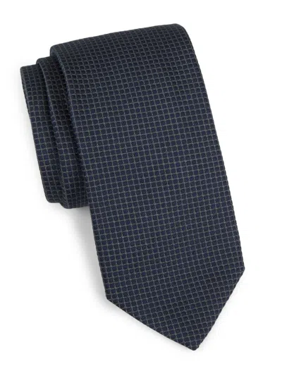 Canali Men's Neat Geometric Silk Tie In Blue