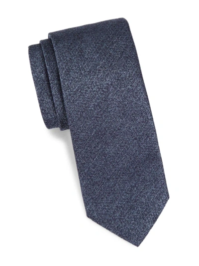 Canali Men's Neat Silk Tie In Blue