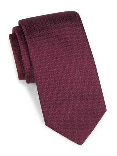 Canali Men's Neat Silk Tie In Purple