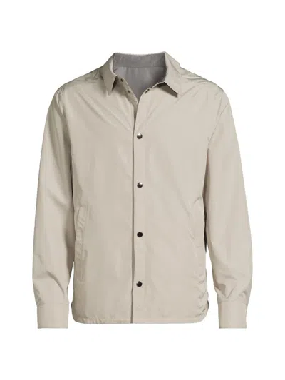 Canali Men's Reversible Shirt Jacket In Neutral