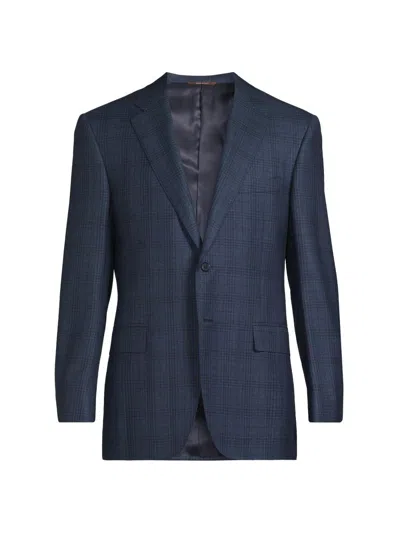 Canali Men's Siena Plaid Classic-fit Sportcoat In Blue