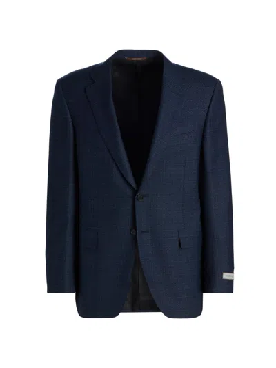 Canali Men's Siena Stepweave Wool Sport Coat In Blue