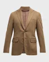 Canali Men's Solid Cashmere Blazer In Tan