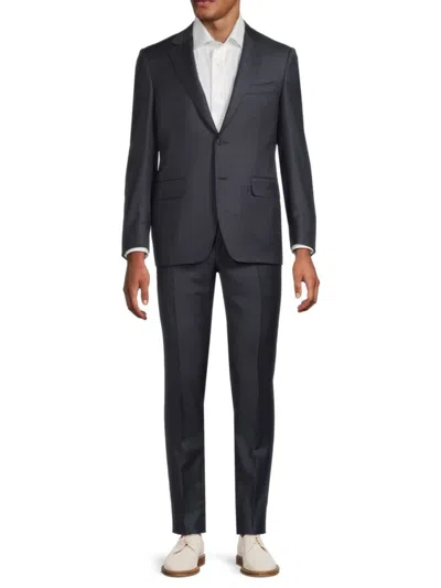 Canali Men's Solid Cupro Suit In Navy