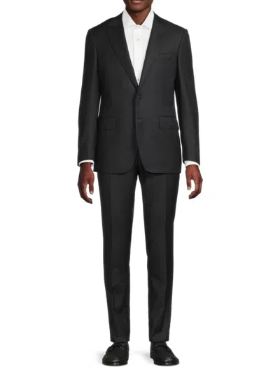 Canali Men's Solid Wool Modern-fit Suit In Blue