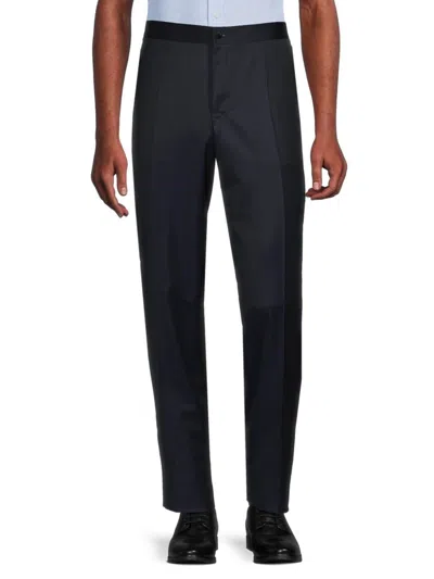 Canali Men's Solid Wool Pants In Navy