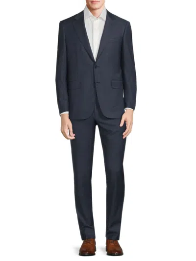 Canali Men's Solid Wool Suit In Blue