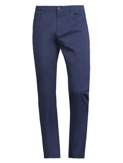 Canali Men's Stretch-cotton Five-pocket Trousers In Blue