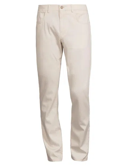 Canali Men's Stretch Five-pocket Trousers In Light Beige