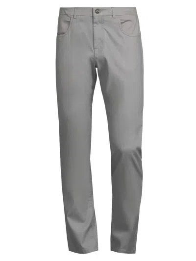 Canali Men's Stretch Five-pocket Trousers In Light Grey