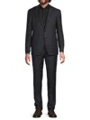 Canali Men's Solid Wool Modern-fit Suit In Blue