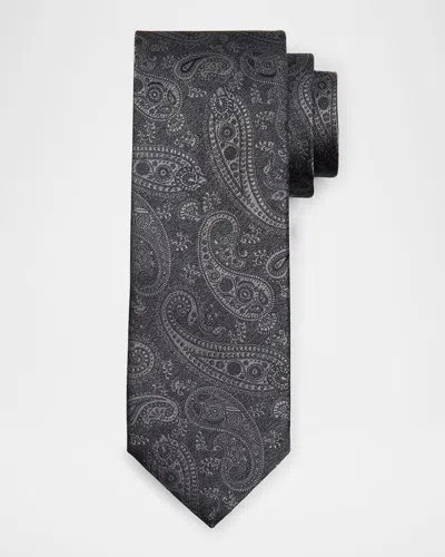 CANALI MEN'S TONAL PAISLEY SILK JACQUARD TIE