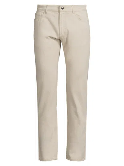 Canali Men's Washed Modern-fit Slim-straight Jeans In Neutral