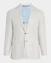 Canali Men's Wool-blend Tic Suit In Grey