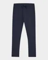 Canali Men's Wool Drawstring Pants In Navy