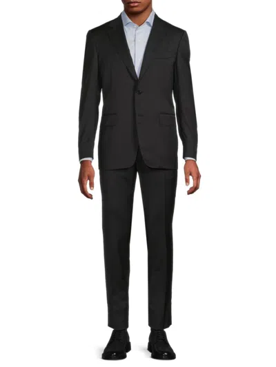 Canali Men's Wool Suit In Navy