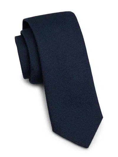 Canali Men's Wool-silk Tie In Blue