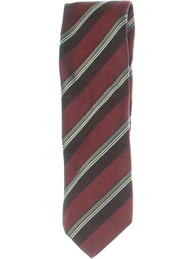 Canali Mens Silk Blend Business Neck Tie In Red