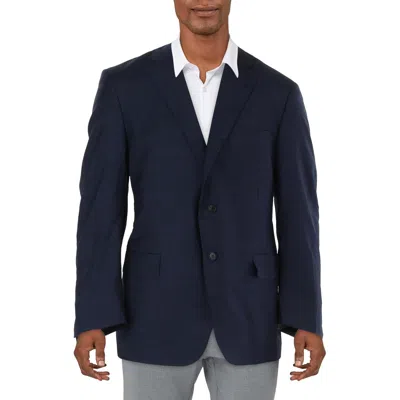 Canali Mens Suit Separate Office Two-button Blazer In Blue