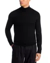Canali Merino Mock Neck Sweater In Black