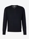 Canali Merino Wool Sweater In Black