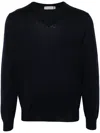 Canali Merino-wool Sweater In Blue