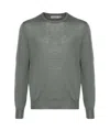 Canali Merino Wool Sweater In Gray