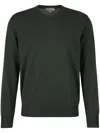 Canali Extra Fine Wool Sweater In Green