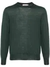 Canali Merino Wool Sweater In Green