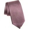 Canali Micro Fancy Silk Tie In Pink