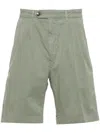 Canali Mid-rise Bermuda Shorts In Green