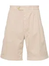 Canali Mid-rise Bermuda Shorts In Neutrals