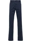 Canali Mid-rise Straight-leg Trousers In Blue