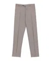 Canali Mid-rise Straight-leg Trousers In Gray